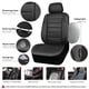 thumbnail image 4 of Fundas de cuero para asientos delanteros CAR PASS, 2 piezas, negras, 4 of 9