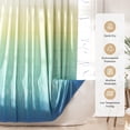 thumbnail image 2 of AmazerBath Shower Curtain, 72x72 Washable Cloth Green Blue Yellow Ombre Fairy Shower Curtains for Bathroom, Fabric Rustic Shower Curtain Set with Hooks, Modern Camper RV Dorm Stall Shower Curtain, 2 of 9