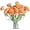 Orange, variant on Wishrage 5PCS Artificial Ranunculus Flowers with Real Touch Stem Spray for Home Garden Decoration