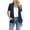 A-05 Navy Blue, variant on HOWCOME Open Front Cardigans for Women with Pockets Lightweight Short Sleeve Ruffle Front Duster (Large,Black)