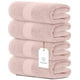 thumbnail image 1 of Juego de toallas de baño, blanco, clásico, lujoso, 700 g/m², algodón x4, rosa, 1 of 8