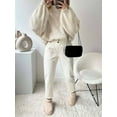 thumbnail image 5 of Women'S Fall Turtle Neck Oversized Sweaters Long Sleeve Chunky Knit Pullover Tops Winter Fashion Clothes M, 5 of 9