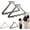 2PCS-B, variant on Over The Door Hanger Rack, 2026 New Over-The-Door Hanger Organizer, No Drill Space Saving, for Coat Hat Scarf Towels,No-Drill Heavy Duty Storage Organizer for Bedroom and Entryway (White)