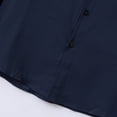 thumbnail image 4 of pstuiky Camisas casuales de manga larga para hombre, Camisa de hombre con botones y solapa de color liso y manga larga Tops de hombre m, 4 of 8