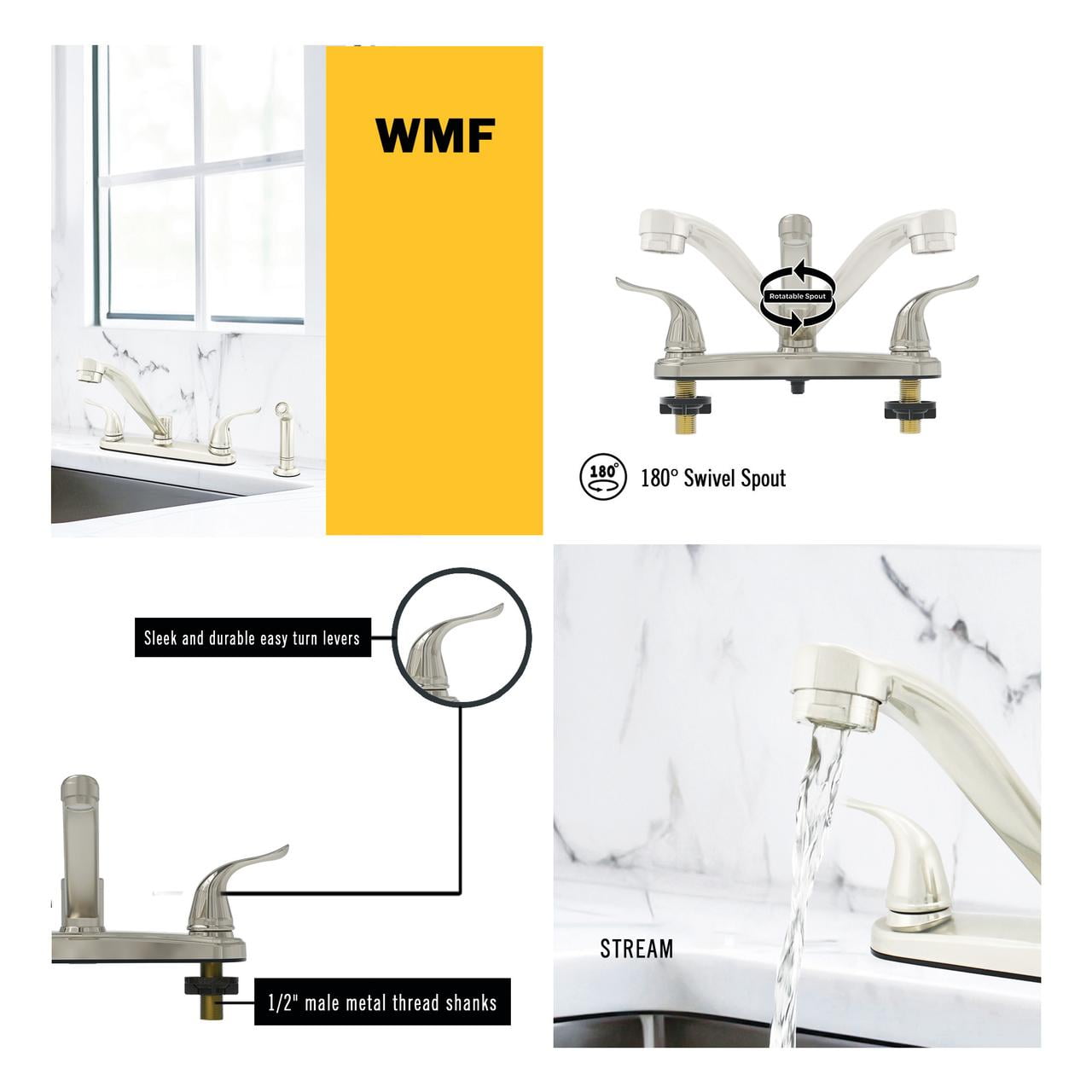 WMF Metal Silver Kitchen Faucet