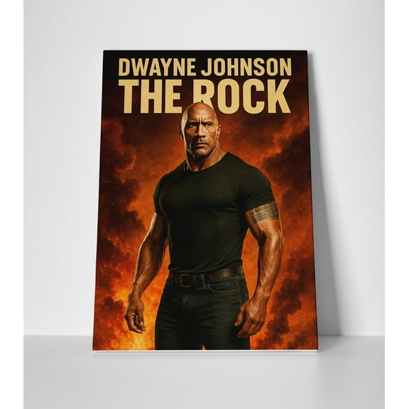 Dwayne Johnson The Rock Poster or Canvas Wall Art