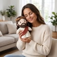 thumbnail image 6 of AHGQT Cut Jesus Plush Doll with Embroidered Feature, 8 Inch Soft Stuffed Jesus Plushie Toy, Christian Plush Doll for K-ids, Easter Basket Stuffer & Baptism Gift, 6 of 7