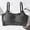 Black, variant on Womens Bras Comfortable Comfy Solid Color Bras Wire Free Underwear Push Up Bra Everyday Bralettes Thin Straps L