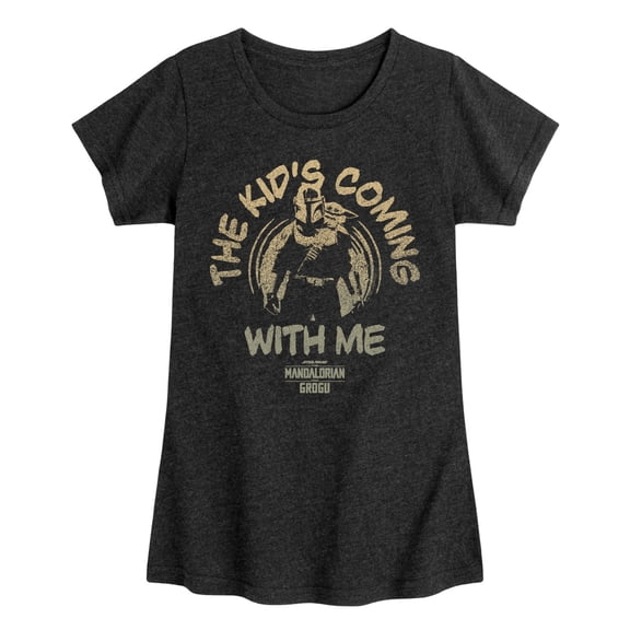 The Mandalorian And Grogu - The Kid's Coming With Me - Youth Girls Fitted Short Sleeve T-Shirt