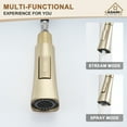 thumbnail image 2 of CASAINC Single Handle Kitchen Faucet with Pull Out Sprayer, Deck Mounted, Brushed Gold, 2 of 4