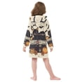 thumbnail image 7 of FORMRS Niños Bathrobe Unisex Hooded Robe Soft Plush Pajamas Sleepwear, Size 4-6T, Halloween Cat, 7 of 7