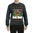 thumbnail image 2 of Wild Bobby Feliz Navidad Dancing Gingerbread Man Unisex Sweater | Holiday Crewneck Sweatshirt, 2 of 5