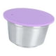 thumbnail image 3 of Cápsula de café reutilizable y recargable de acero inoxidable, compatible con cafeteras Dolce Gusto, color morado., 3 of 14