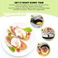 thumbnail image 4 of Eggssentials 2 Cup Egg Poacher, Stainless Steel, Non-stick PFOA Free with Spatula, Poached Egg Maker, Egg Poachers Cookware, 4 of 7