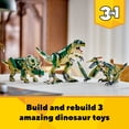 thumbnail image 4 of LEGO Creator 3 in 1 T-Rex Dinosaur Toy - Birthday Gift Idea for Boys & Girls - Option to Build T Rex, Triceratops & Pterodactyl - 31151, 4 of 9