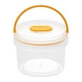 thumbnail image 2 of PRETXORVE Portable Snack Fruit Bento Box, Multifunctional Round Refrigerator Sealed Fresh-Keeping Box, Transparent Portable Plastic Storage Box, Outdoor Picnic Storage, 2 of 7