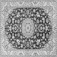 thumbnail image 1 of Ahgly Company Indoor Square Medallion Gray Traditional Area Rugs, 4' Square, 1 of 1
