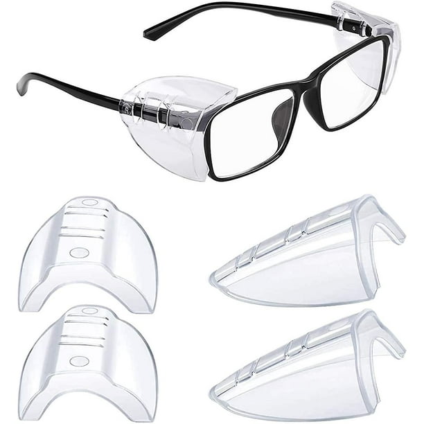 Protectores laterales para anteojos protectores laterales deslizantes flexibles para anteojos recetados que se adaptan a anteojos pequenos a medianos