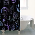 thumbnail image 4 of Black Halloween Ghost Spider Pattern Shower Curtain 36"x72" ,Bathroom Decorative Shower Curtains Set with 12 Hooks,Modern Waterproof Washable Shower Curtain, 4 of 6