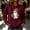 Wine, variant on Hoodie for Women Halloween Ghost Graphic Pullover Hooded Sweatshirts Fall Casual Long Sleeve Soft Fleece Hoody Jackets with Kangaroo Pocket Ladies' Halloween Party Costumes