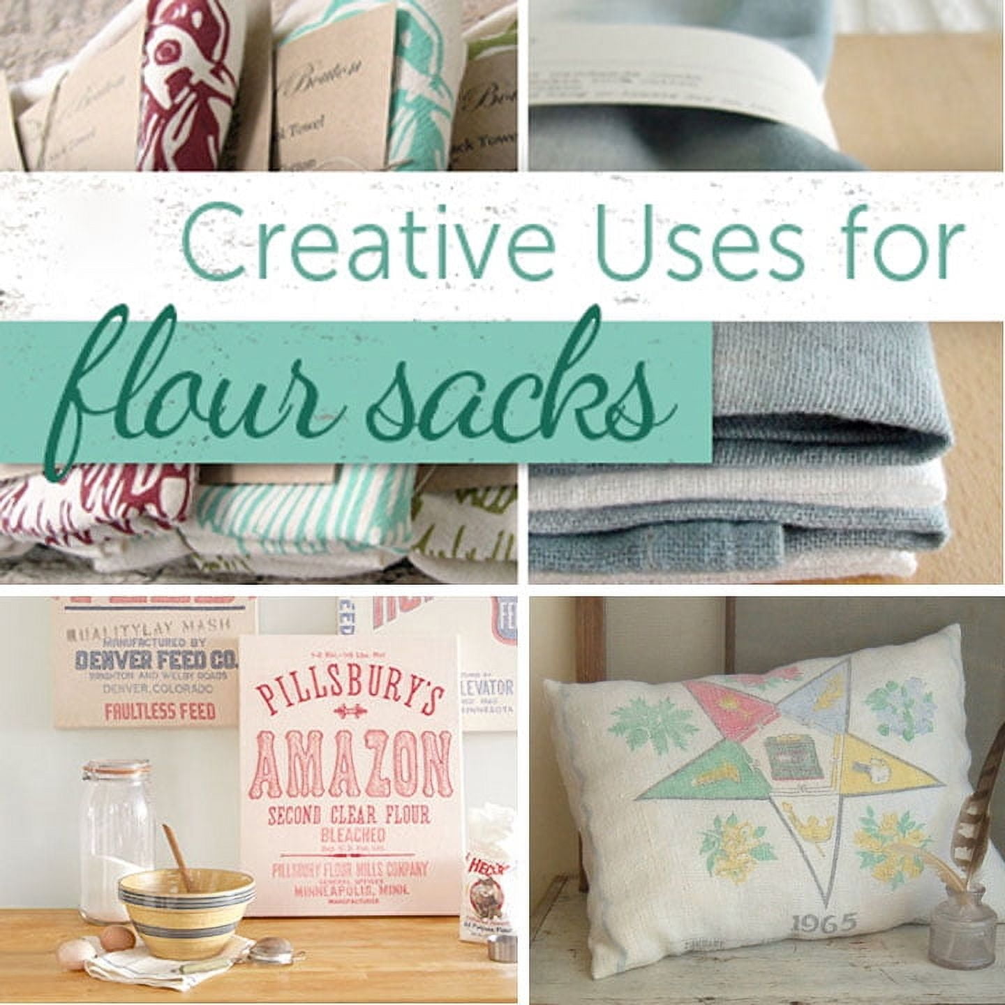 Craft Basics Natural Flour Sack Towel: 10-Pack