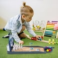 thumbnail image 3 of SHOWERORO 1 Set of Mini Bowling Board Game Multi ABS Interactive Play for Indoor Fun, 3 of 5