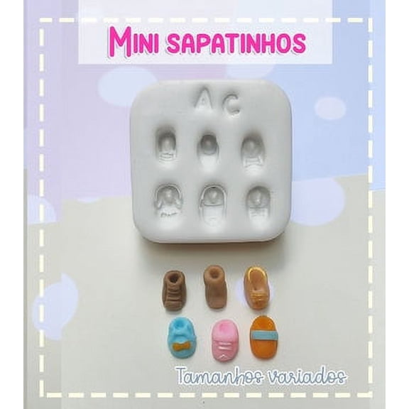 Silicone Mold Mini Sapatinhos - Mini Shoes Collection Artes da Cris