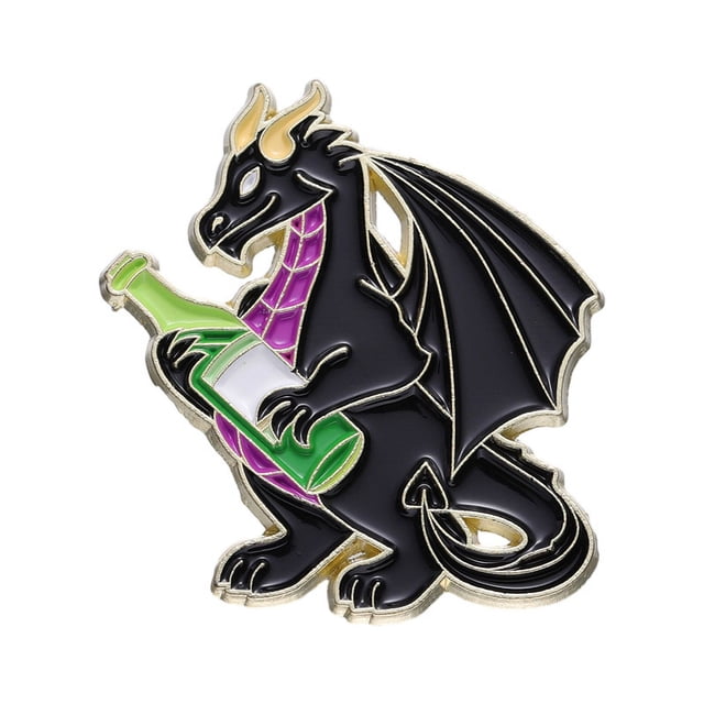 Broche de goteo de dibujos animados dados D20 broche alfiler bolso de mezclilla joyería