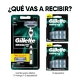 thumbnail image 2 of GILLETTE Mach3, Rastrillo para Afeitar Reutilizable, 1 Mango + 10 Cartuchos con 3 Hojas para Rasurar la Barba, Afeitado al Ras, Rastrillo para Hombre Gillette NA, 2 of 7