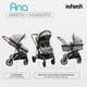 thumbnail image 4 of Carriola Con Portabebé Infanti Ana Plegado Compacto Gris, 4 of 7