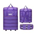 thumbnail image 1 of SNNROO Foldable Travel Luggage Bag With Wheels  Large Storage Bag Backpack For Business Trip With Wheels  Large-Capacity Travel Bag With Wheels  Expandable Carry On Luggage Bag Portable M, 1 of 1