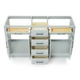 thumbnail image 4 of Ariel Hepburn 60 In. Double Sink Base Cabinet In Grey, 4 of 10