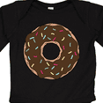 thumbnail image 4 of Inktastic Brown Donut, Donut With Colorful Sprinkles, Frosting Boys or Girls Long Sleeve Baby Bodysuit, 4 of 5