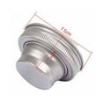 thumbnail image 2 of Milisten Picnic Shaker Lid Silver 1Pcs 2.9In X 1.7In 304 Stainless Steel, 2 of 8