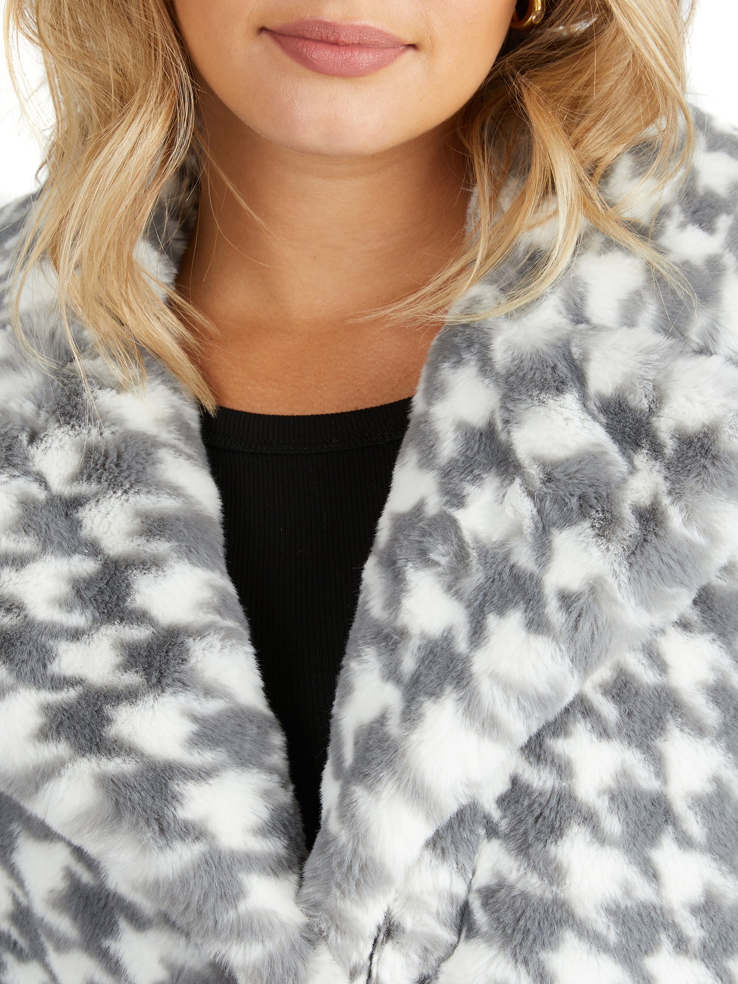 NVLT Women's Faux Fur Coat