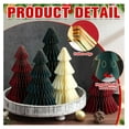 thumbnail image 4 of 5 PCS Paper Christmas Tree Honeycomb Christmas Tree 3D Christmas Honeycomb Table Centerpiece Christmas Party Decorations Paper Trees for Home Xmas Holiday Party Decor(Classic), 4 of 6