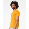 thumbnail image 2 of Bella Canvas Mens CVC Jersey Tee, L, Heather Gold, 2 of 5