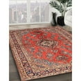 thumbnail image 2 of Ahgly Company Indoor Round Traditional Light Copper Gold Medallion Area Rugs, 3' Round, 2 of 6