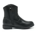 thumbnail image 3 of Blikcon Kids Girls Ankle Boots With Side Zipper Dress Bootie (Color : Black, Size : 13 Toddler), 3 of 10