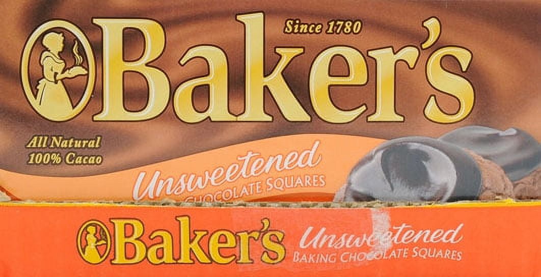 Baker's Unsweetened Chocolate Squares 8 oz Box