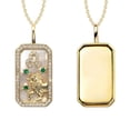 thumbnail image 3 of Birdeem Collier 12 Constellations avec Diamants et Pierres Colorées Collier Zircon 12 Constellations, 3 of 5