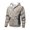 Khaki, variant on Mens Sweatshirt Jacket Long Sleeve Hooded Zip Up Top With Pockets Drawstring Sports Jackets
