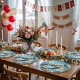 thumbnail image 5 of Coastal Sea Turtle Round 15 Inch Placemats Set of 2, Vintage Teal Nautical Beach Botanical HeatResistant Non Slip Place Mats for Dining Table, Wipeable Braided Kitchen Table Mats for Housewarming, 5 of 9