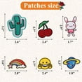 thumbnail image 2 of Yalumo 75Pcs Iron on Patches For Clothes, Random Assorted Styles Embroidered Patches Funny Iron on Patches Sew on/Iron on Patch Applique for Clothes, Dress, Hat, Jeans, DIY Accessories, 2 of 8