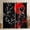 Charcoal Red, variant on Manfei Japanese Geisha Black Out Curtains for Girls, Traditional Oriental Curtains Pack of 2 (42x63 Each), Red Fallen Leaf Bedroom Curtains, Luxury Bedroom Decor