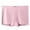 Pink, variant on WREESH Womens Boyshorts Underwear Seamless Panties Soft Stretch Boxers Briefs Solid Fashion Briefs Comfortable Cotton High Waist Panties Purple