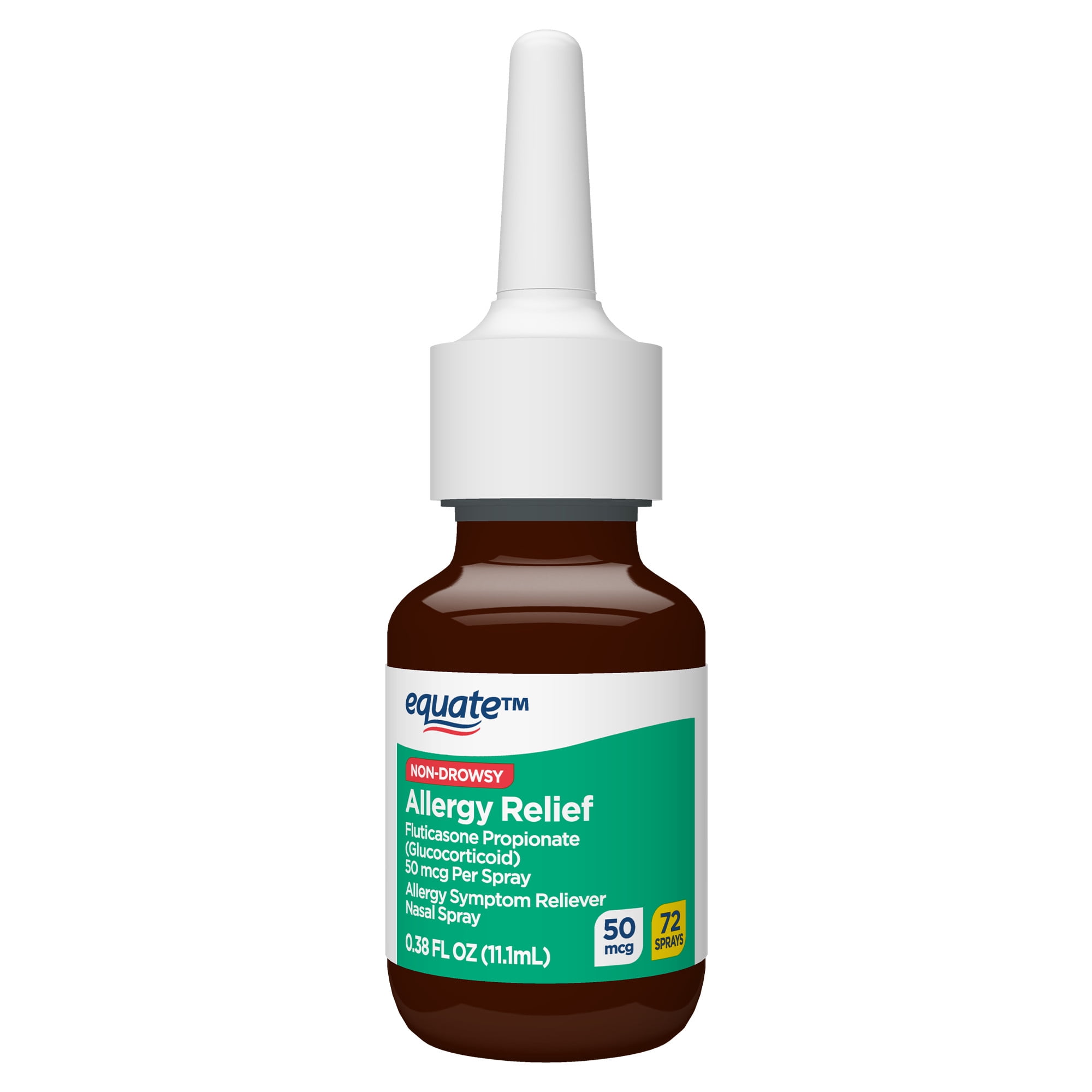 Equate Fluticasone Propionate Nasal Allergy Relief Spray, 50 mcg, Non-Drowsy, 72 Metered Sprays