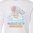 thumbnail image 4 of Inktastic Grandma's Ray Of Sunshine Cute Elephants Rainclouds and Sun Long Sleeve Youth T-Shirt, 4 of 5