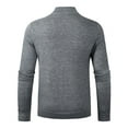 thumbnail image 4 of Utoimkio 2023 Turtleneck Sweaters for Men Lightweight Long Sleeve Casual Loose Knitted Undershirt Half Zip Pullover Sweaters Thermal Solid Tops, 4 of 8