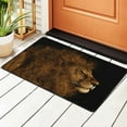 thumbnail image 3 of XMXT Non-Slip Area Rug, Lion Mane Hair Painting Polyester Rugs for Living Room, 72 x 48 inches Black, 3 of 9